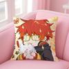 Hot Game M-Mystic Messenger 707 Cushion Cover Pillowcase Short Plush Invisible zipper Room Sofa Cushion Cover