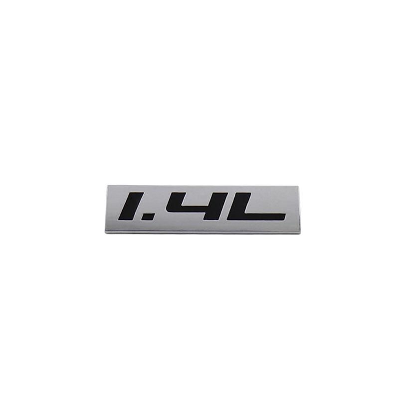 Premium 1.4L 1.4 L for Universal car Engine Hood Fender trunk Tail Rear Bonnet Nameplate Decal Emblem Badge Sticker