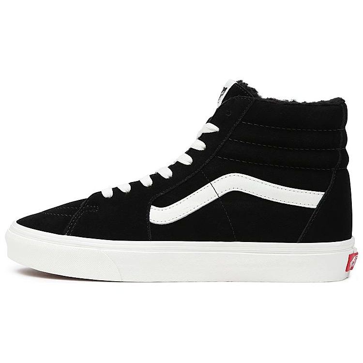 

Vans Sk8 Synthetic Leather Plush Comfortable High-Top Skate Shoes Unisex Sneakers Black White VN0A7Q5NBLK 42.5