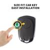 Uljcp0 10mm Adesivo per Chiave Auto con Telecomando Emblema in Alluminio Decalcomania Per Skoda Enyaq A7 Octavia Kodiaq Fabia Superb Rapid Kamiq Karoq Derivati Yeti