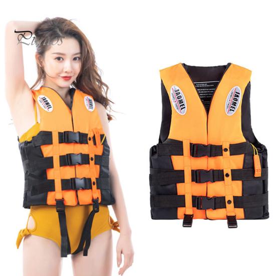 Adult Life Jacket 100N Buoyancy Paddle Life Vest Adjustable Flotation Device with Reflective Strip for Kayak Boat Surf Water Sports