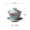 150ml Crystal Glaze Gaiwan Handmade Tea Tureen Household Tea Bowl With Lid Kit Tea Maker Cover Bowl For Tea Supplies Ornaments