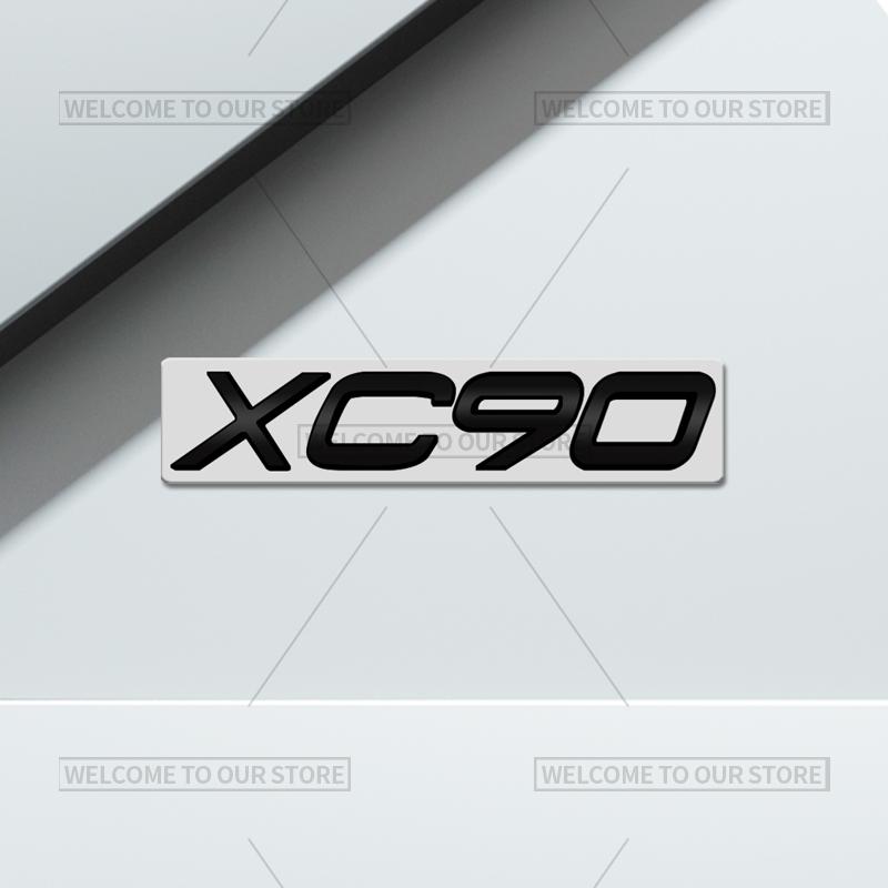 3D Car Styling For Volvo XC40 XC60 XC70 XC90 S60 S90 V70 V60 V40 AWD Glossy Black Emblem Badge Metal Stickers Rear Trunk Decals