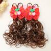 2Pcs Headwear Kids Hairpin Wig Cute Girl Curly Hair Princess Children Hair Clip  Baby