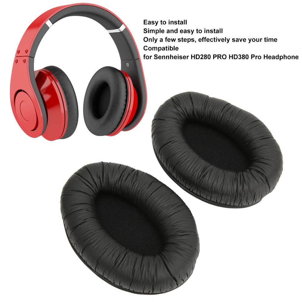 2PCS Soft and Comfortable Replacement Ear Pads for Sennheiser HD280 PRO HD380 Pro Headphone Repair