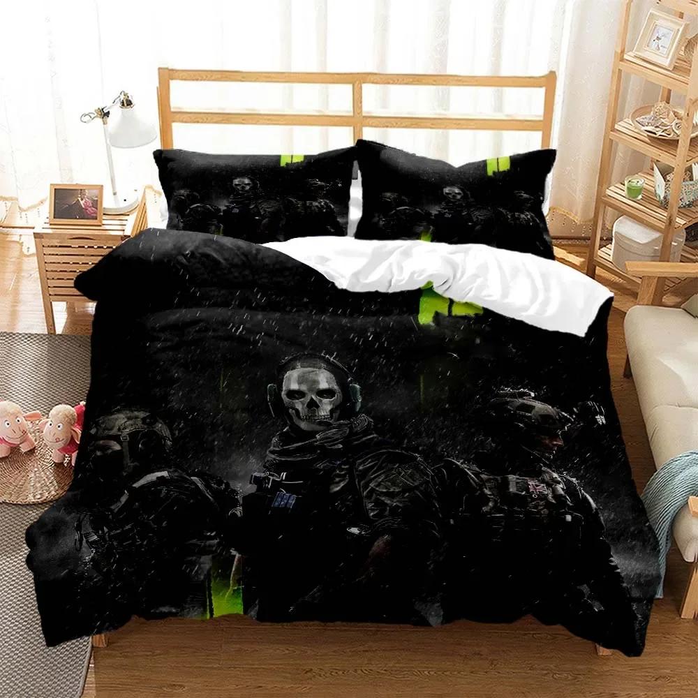 3D Game Call of Duty Gamer HD printed bedding Queen bedding set  Customized King size bedding set Soft and comfortable