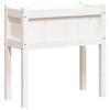 VidaXL Planters with Legs White 70x31x70 Cm Solid Pine Wood 837556