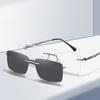 Fashion Polarized Sunglasses Men Women Magnetic Clip On Glasses Rimless Optical Prescription Eyeglass Frames Clip Sun Lens