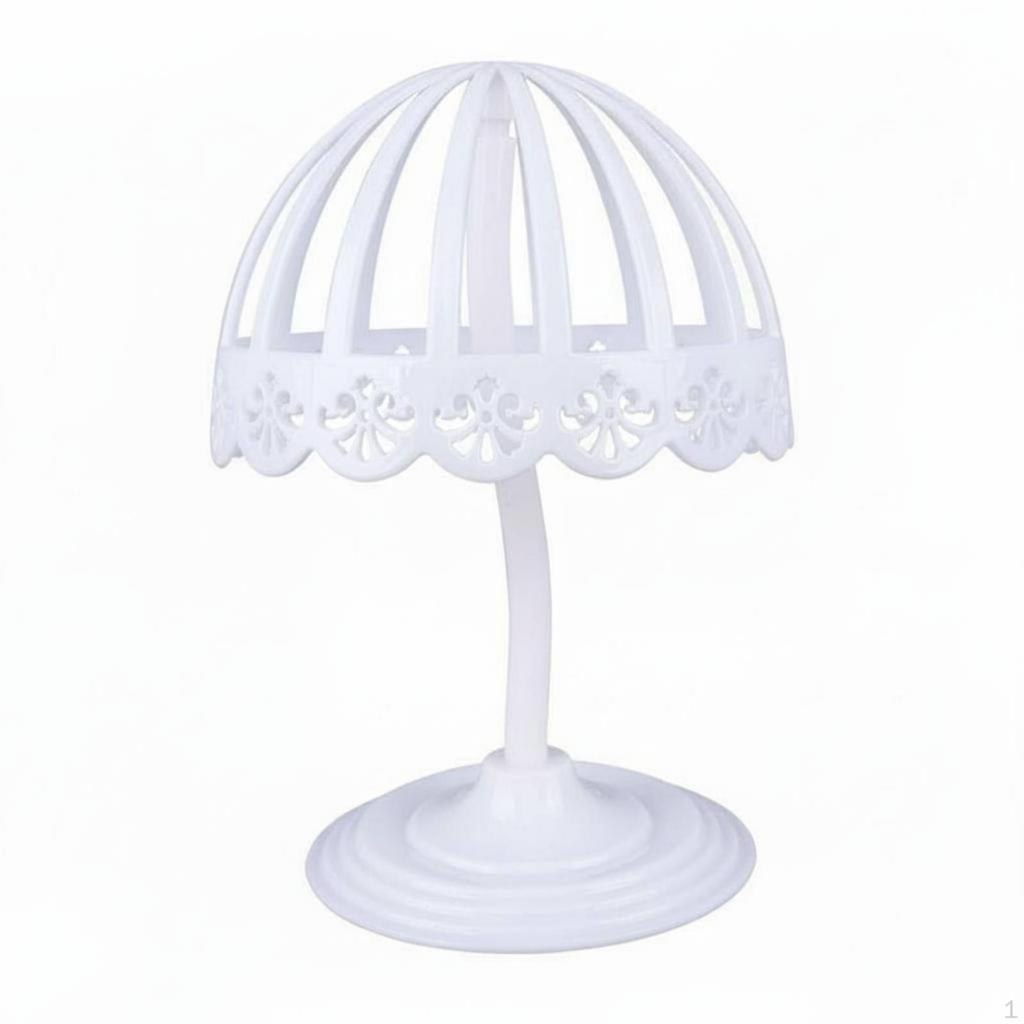 Hollow Mannequin Head Lightweight Dome Hat Display Stand Stable Base for Closets