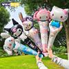 10 Stück/Set Sanrio Hello Kitty Kuromi Melody Luftballonstab Folienballons Set Mädchen Happy Birthday Party Konzert Atmosphäre Requisiten