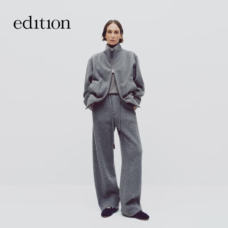 editionE+ 2025 Winter Wool Blend Sport Sweatshirt Jacket