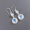Milky Opal Gemstone 925 Sterling Silver Jewelry Drop/Dangle Women Earrings 1.80" EE-13-15