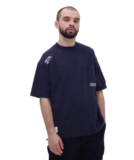 

Avirex Loose Fit Military Pocket XL T-Shirt, Men s (120), Navy, 783-4134021