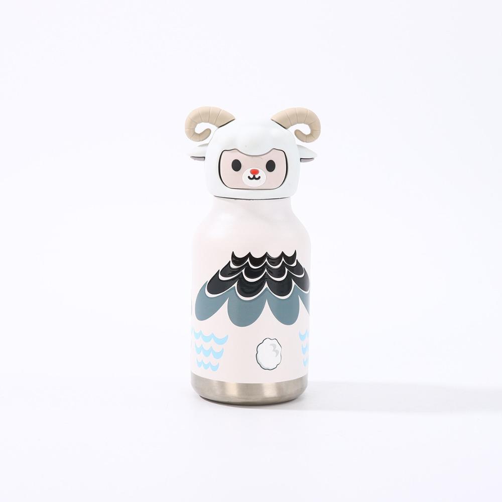 Cartoon Animal Shapes Insulated Water Bottle Student Water Bottle For School Office Home