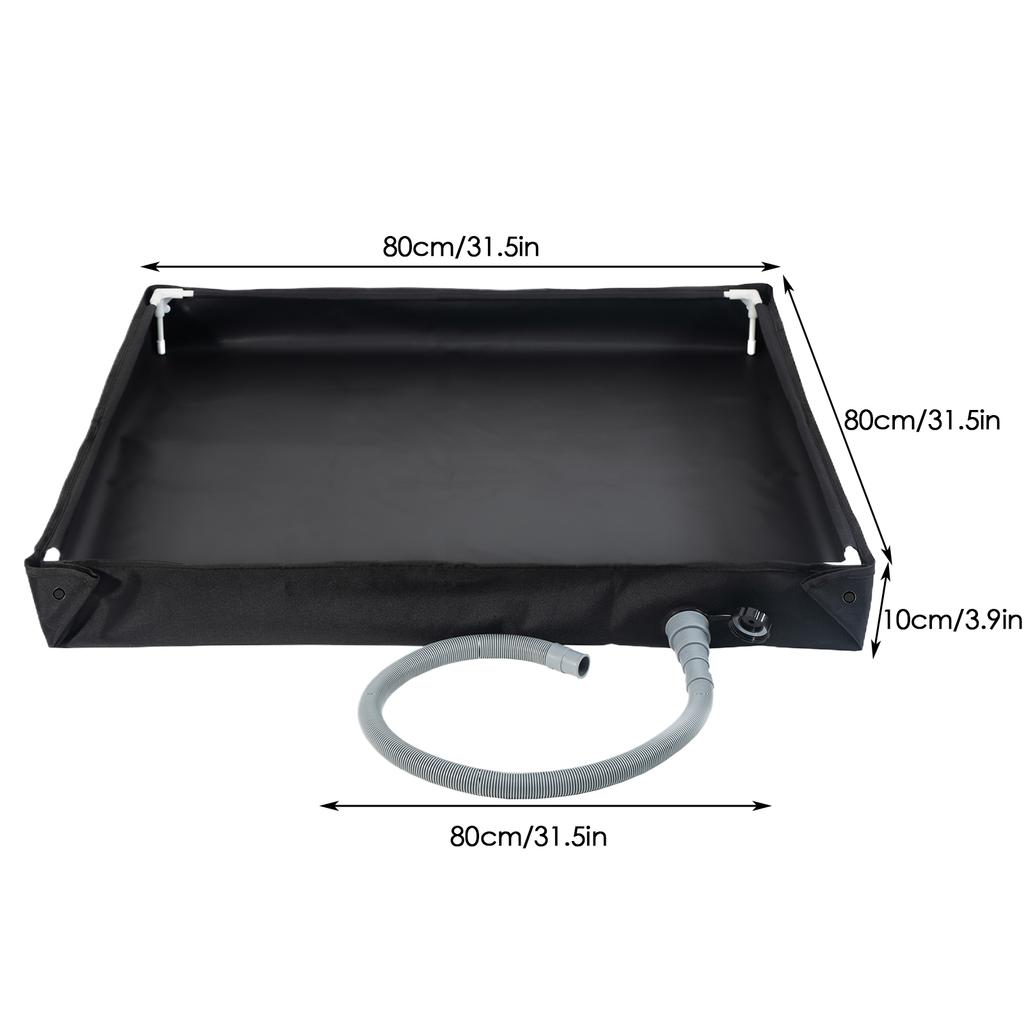 80x80x10cm Foldable Shower Base Outdoor Tent RV Camping Awning Shower Tray Portable Shower Pan for Pet Bath RV Camping Travel