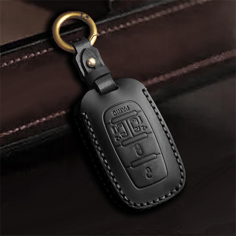 Leather Car Key Cover for Chrysler Grand Voyager