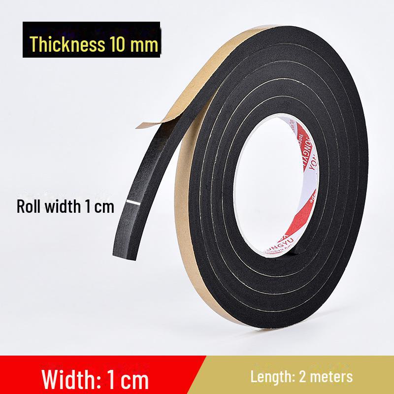 

Самоклеящаяся уплотнительная лента для дверей и окон из вспененного этиленвинилацетата — пыленепроницаемая, утолщенная, термостойкая, амортизирующая, противоударительная резиновая полоса