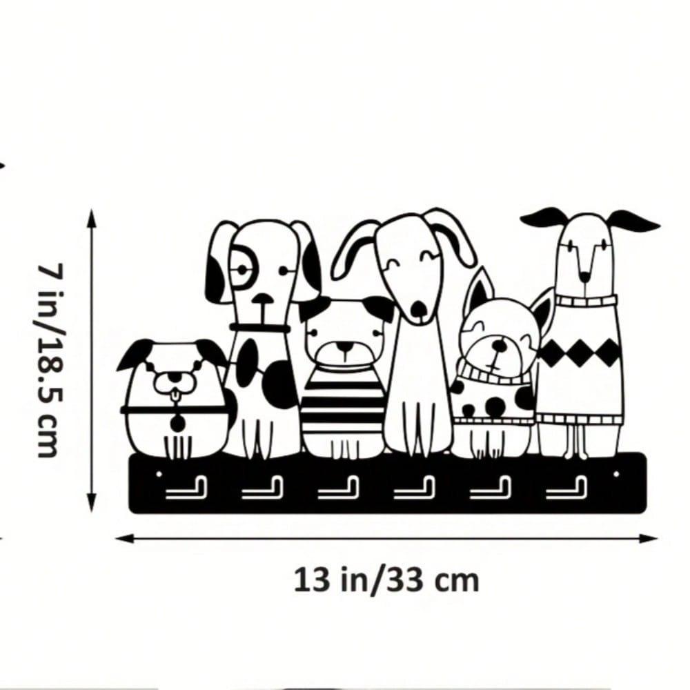 Metal Wall Key Holder Animal Hook Rack with Screws