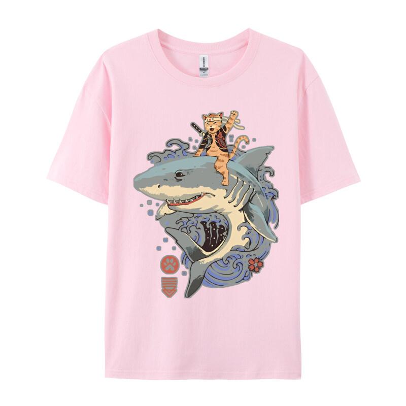 Catana Shark Vintage TShirt Cute Style Tshirt Tees New Arrival Fashionable Cotton Unisex T Shirt Fashionable