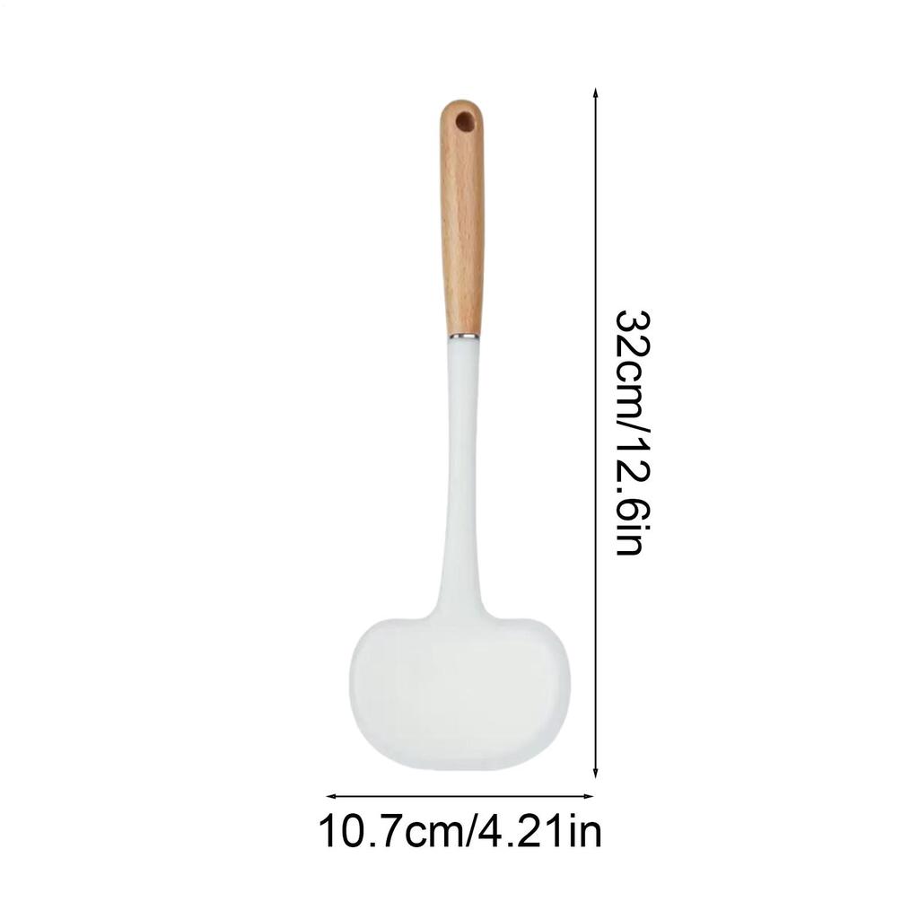 Silicone Spatula Turner Kitchen Spatula Cooking Tools Long Handle Flipper Kitchen Utensils for Egg Pancake Fish BBQ Meat Burger