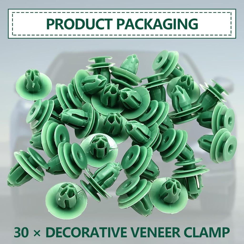 30PCS Door Panel Clip Interior Trim Clip Door Lining Trim Panel Clips Nylon Retainer Clips Car Trim Panel Clips 91560-SZW-003 Compatible with Odyssey