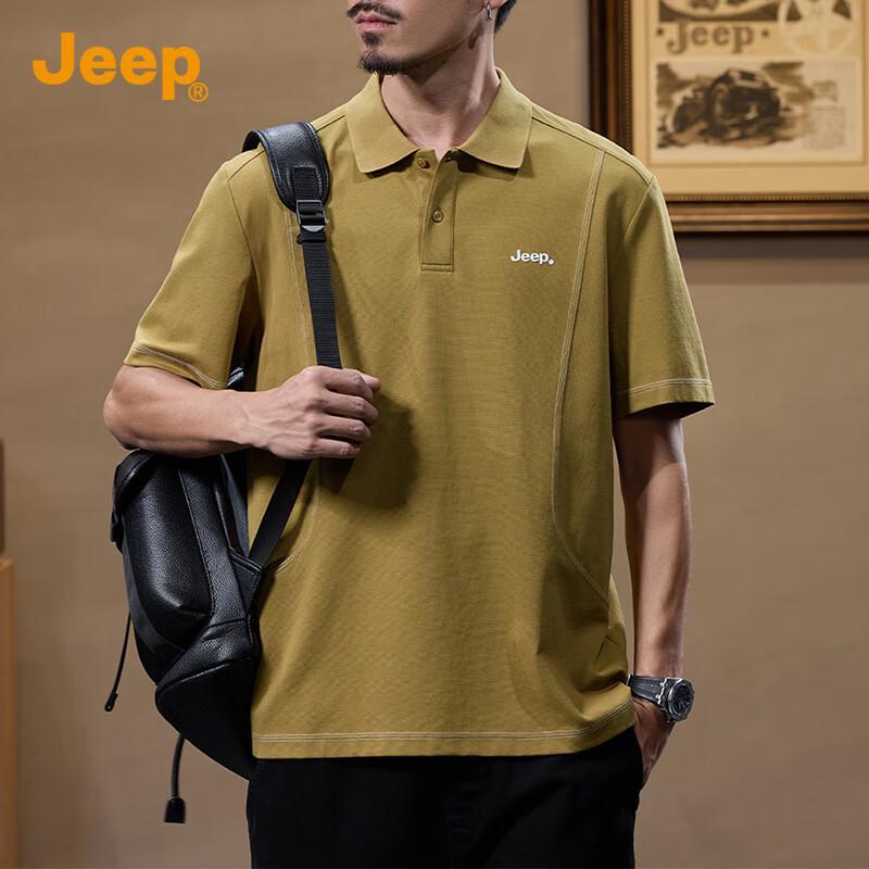 JEEP Men s Short Sleeve Polo Shirt M