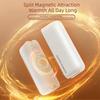 Scaldamani Magnetici Doppi Ricaricabili, Scaldamani Elettrico da 6000MAh Riscaldatore Tascabile Portatile, Terapia del Calore per Esterni Caccia Campeggio