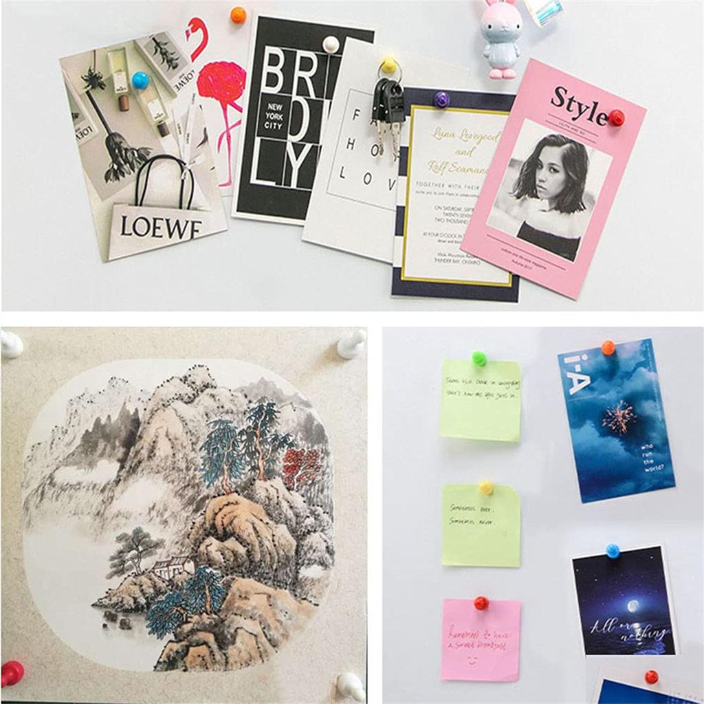 28 Stück farbige Kühlschrankmagnete, starke magnetische Reißzwecken mit Aufbewahrungsbox, Whiteboard-Magnete, Kartenmagnete, Büromagnete, Kalendermagnete