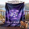 Flannel Blanket Austria Wien FC Print Custom Name Text Soft Throw for Sofa Bed