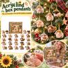 2D Flat -Piece Acrylic Charm Countdown Calendar Set with Airplane Box Packaging