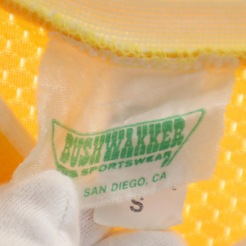 BUSHWAKKER 80s Made in USA Vintage Short sleeve V-neck mesh T-shirt S Men's Used