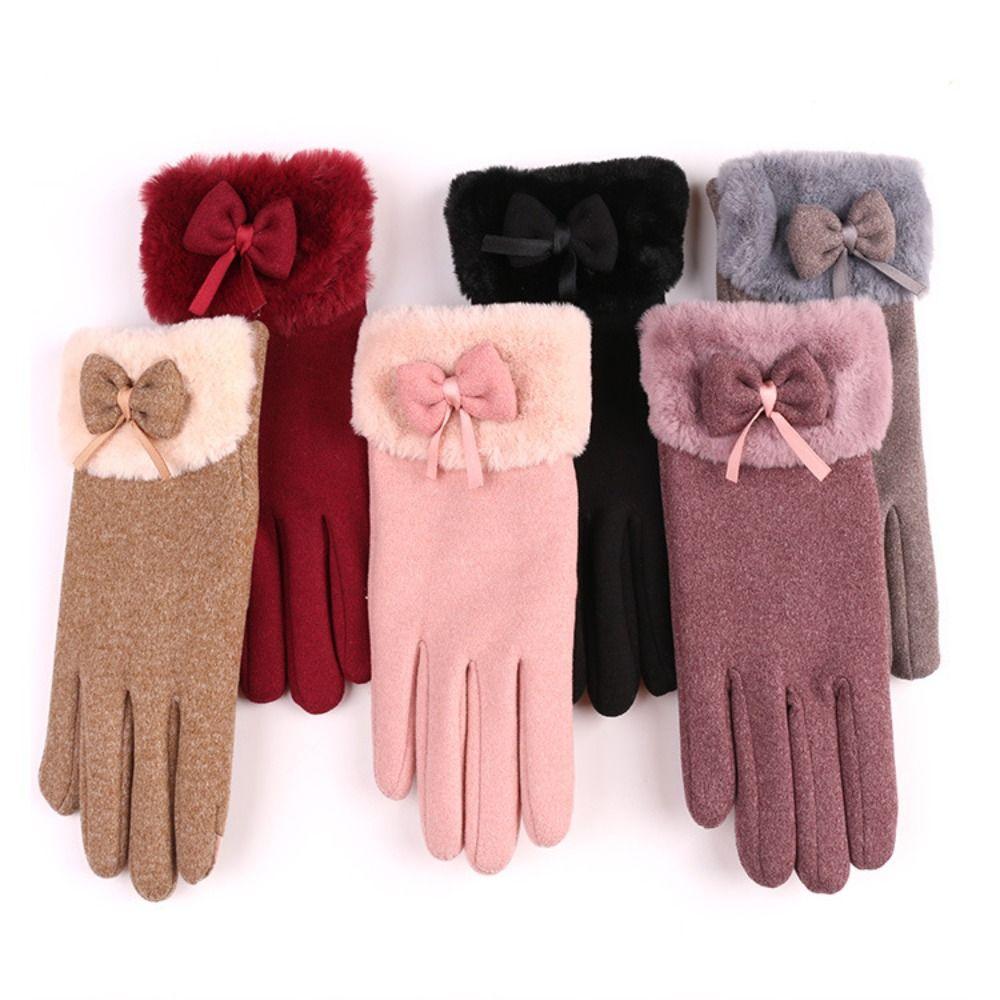 Thickened Warm Gloves Plush Driving Mittens Fashion Winter Gloves  for Outdoor