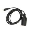 Adaptér Typ C na zapalovač cigaret 4,9 stopy dlouhý 15V3A 45W Stabilní výstup Kabel USB C na zapalovač pro