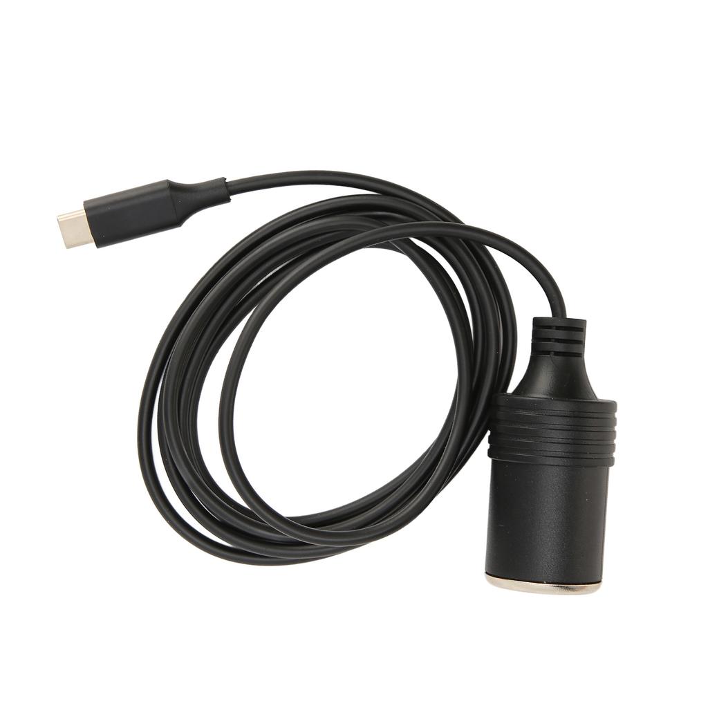 Adaptér Typ C na zapalovač cigaret 4,9 stopy dlouhý 15V3A 45W Stabilní výstup Kabel USB C na zapalovač pro