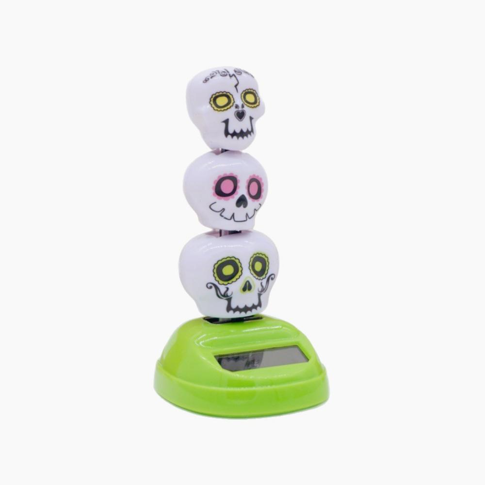 

Solar Powered Halloween Skull Witch Ghost Car Automatic Shaking Head Car Interior Decoration