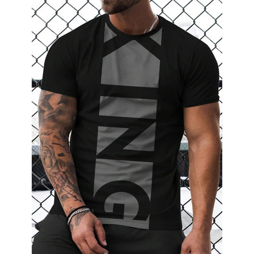 2025 3D Poker Printing Men's Fitness T-shirt Urban Fashion Men's Short-sleeved Top Summer Daily Casual Men's Short-sleeved Top