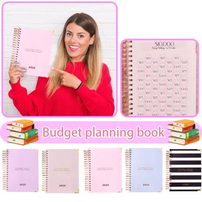 Årsplanerare Anteckningsbok För Budgetering, Ekonomisk Planering Och Veckoplanering Med Målsättningsverktyg