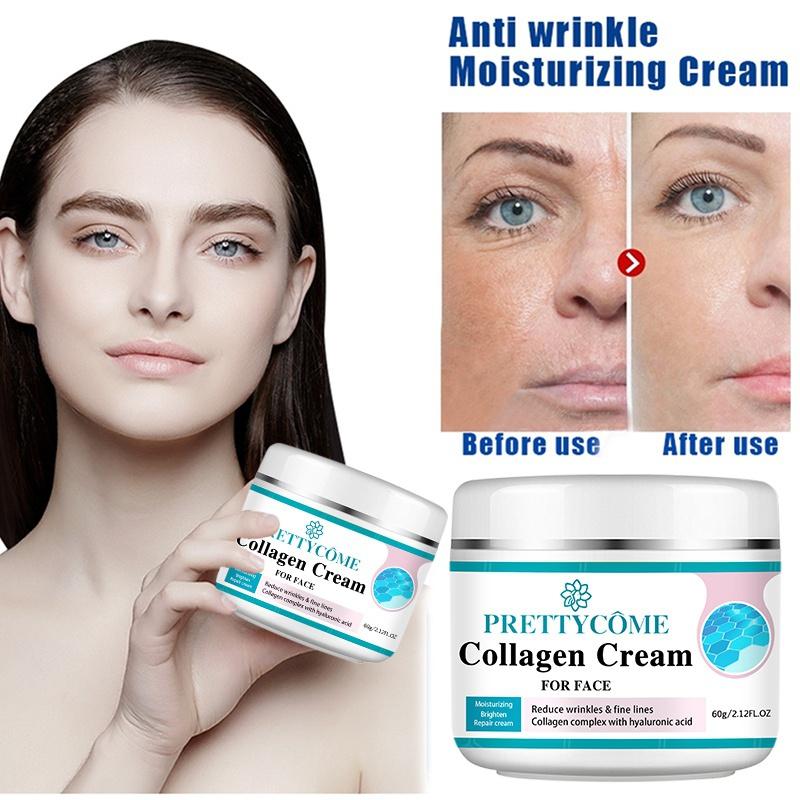 Face Collagen Cream Moisturizing Nourishing Cream Reduce Wrinkles Brightening Skin Facial Cream Face Skin Care