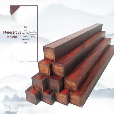 Červené santalové dřevo DIY Dřevořezba Suona Erhu Tyčka Vlasová spona Ozdoba Wenwan Náramek.