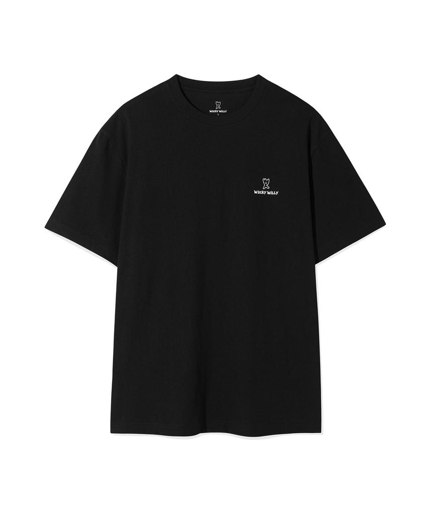 WACKY WILLY [26Ss] 3-Pack Signature Short Sleeve T-Shirt Black/White/Gray