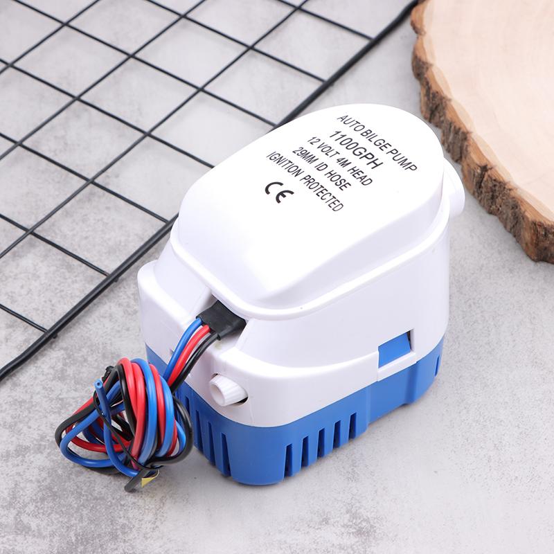 Pompă de santină electrică DC 12V 1100Gph Pompă de apă marină automată pentru barcă Submersibilă Yacht Motor pentru barca Hidroavion Pompă pentru casă