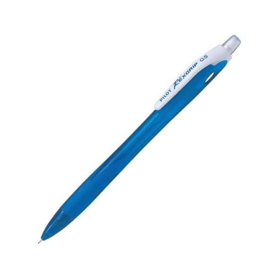 Pilot Rexgrip Mechanical Pencil, 0.5mm, Soft Blue, 10-Pack, HRG100R10SL, Seamless Grip, Slide Sleeve, Knock Type, Recycled Resin, Rubber