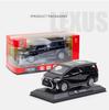 Model auta 1/32 Sběratelské autíčko Lexus LM300 ze slitiny slitiny se světlem a zvukem lze otevřít