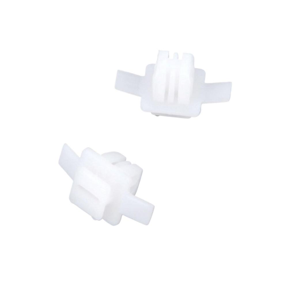 QASTGDE 50 Stück Flügelbogen-Zierleistenclips, Umrandungs-Zierleiste, kompatibel mit 91513-SMG-E01, Autozubehör für Frontclips, Weißes Nylon