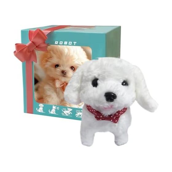 Realistic Stuffed Robot Puppy - Puppy Pet Robot [2025 New Model AI Emotion Recognition/Realistic Movement] AI Pet Companion Realistic movement and