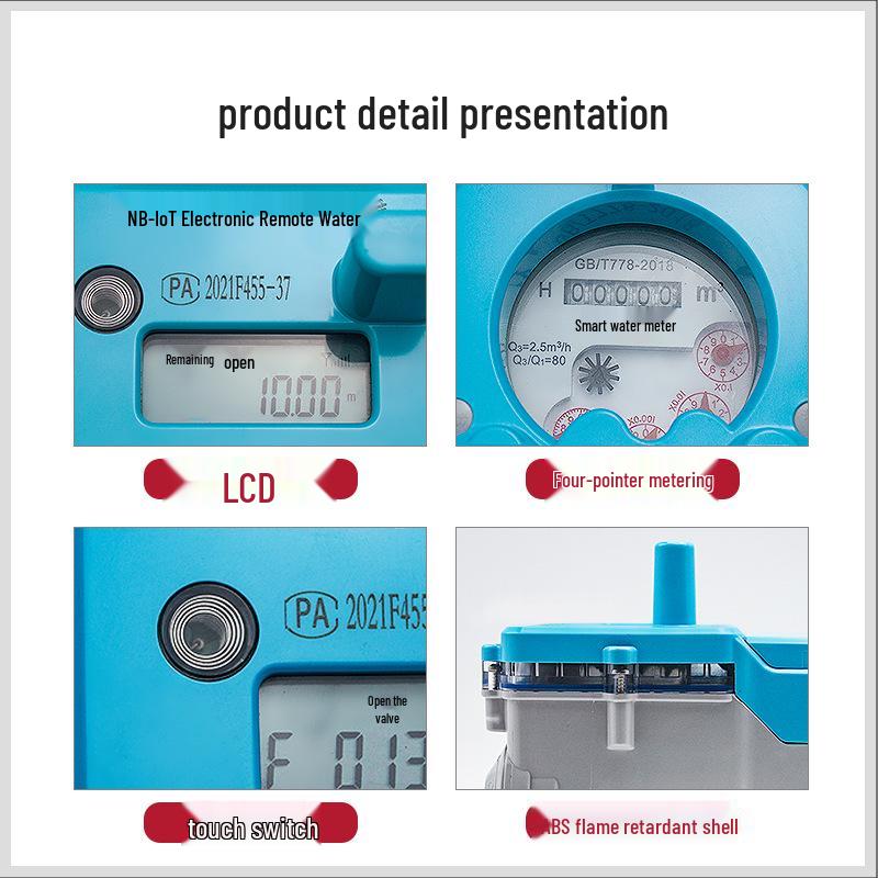 Jianzhi Zhisui NB-IOT Smart Water Meter with Wireless Remote Transmission and Prepayment Control for Cold Water.