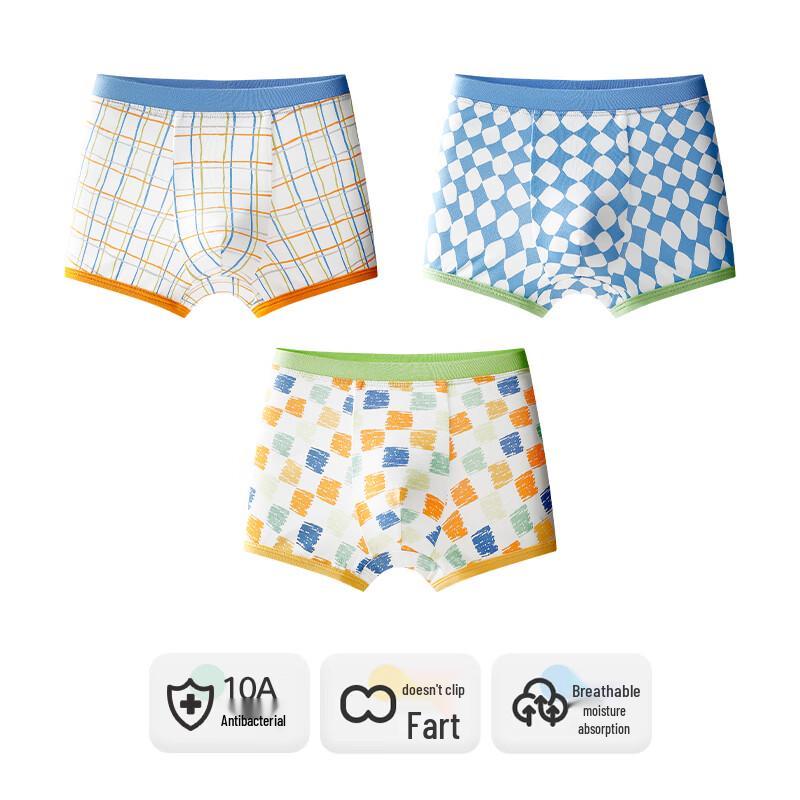 Jungen Baumwolle Antibakterielle Boxershorts 3er-Pack