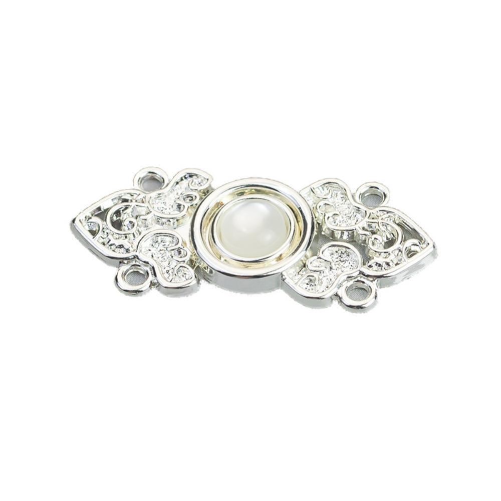 10PCS Chinese Style Metal Buttons Delicate Retractable Button Hanfu Decorative Buckle Reduce Waist