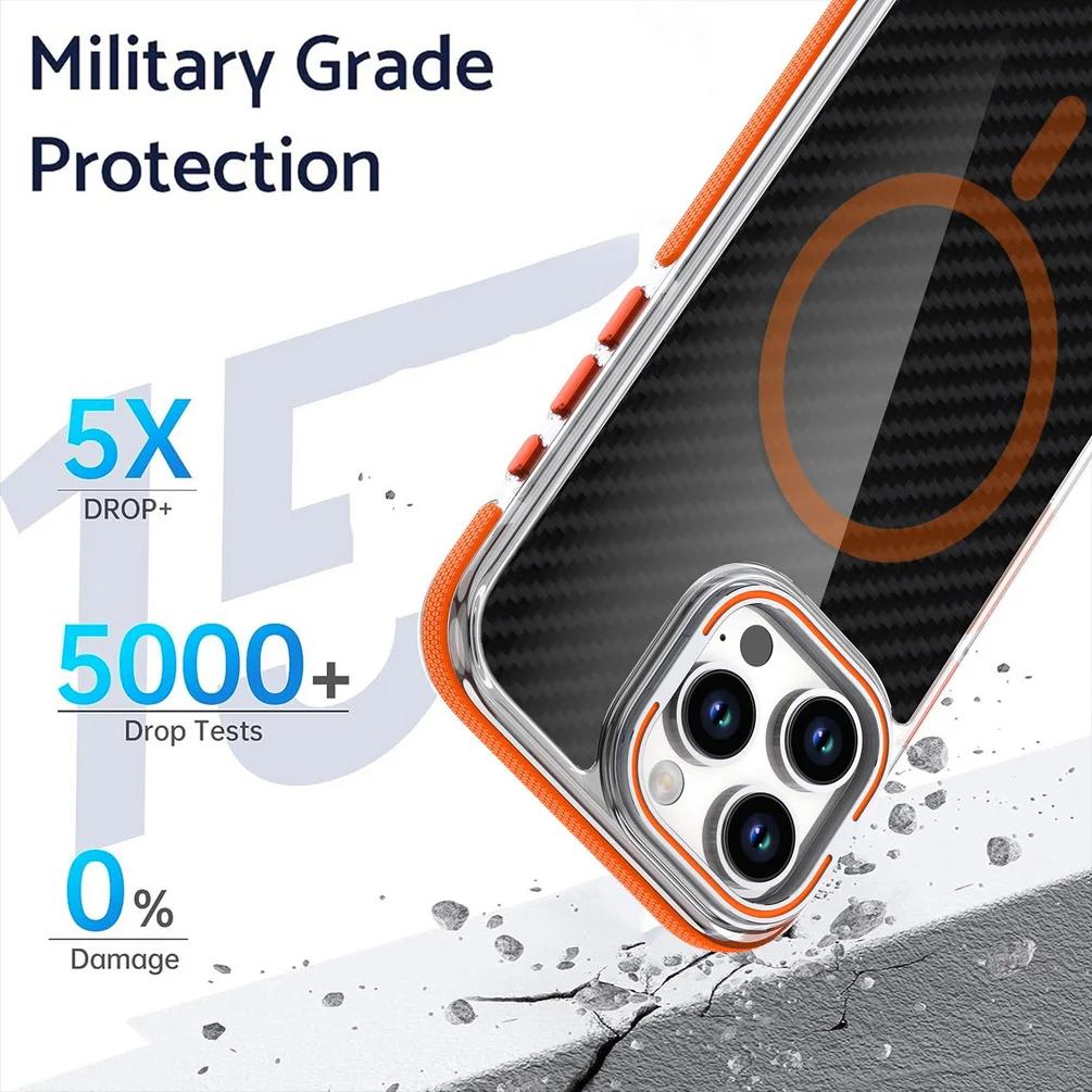Magsafe Magnetisches Kabelloses Laden Militärischer Ständerhülle für IPhone 16 Pro Max 15 Pro Max 14 Pro 13 12 11 Hart Halter Schutz Kickstand Hülle