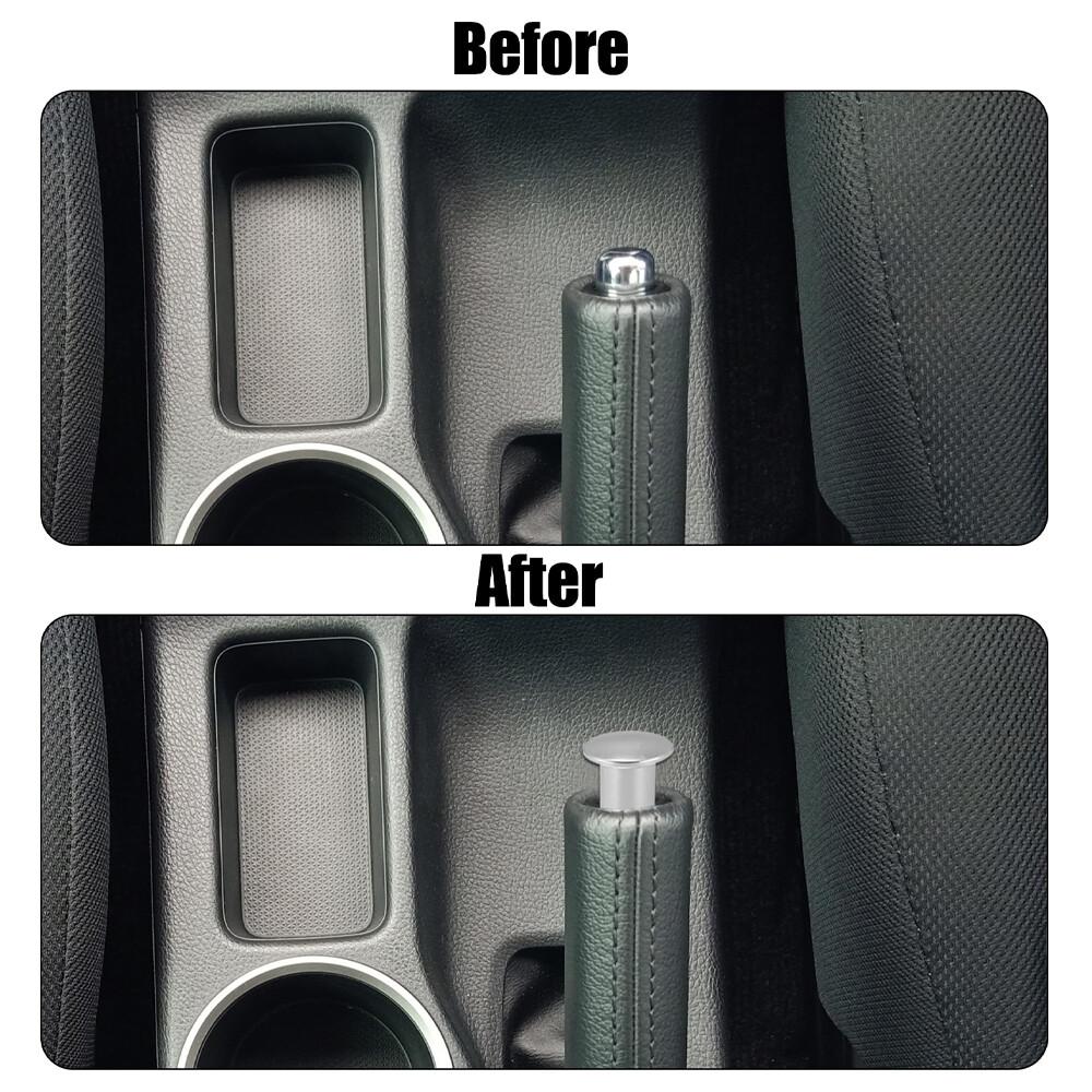 Silver E-Brake Drift Spin Turn Knob Button For Toyota FT86 86 Subaru BRZ WRX STI